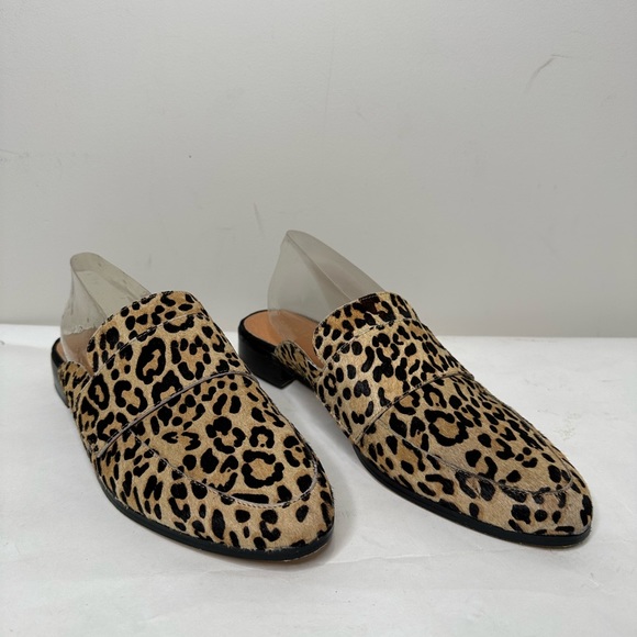 SOLD HALOGEN Leopard print loafer mule - Picture 5 of 7
